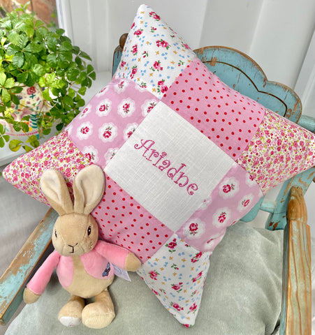 Sugar Plum Name Cushion