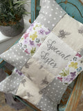 Special friend bees and flowers cushion